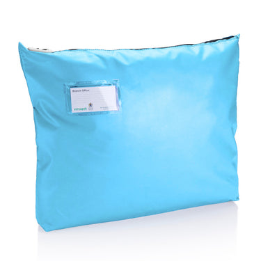 Single Seam Mail Bag with Gusset CG6 T2 Light Blue